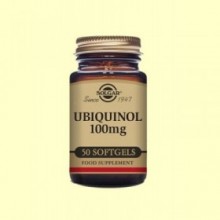 Ubiquinol 100 mg - Coenzima Q10 - 50 cápsulas blandas - Solgar