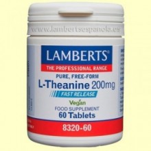 L-Teanina 200 mg - 60 tabletas - Lamberts