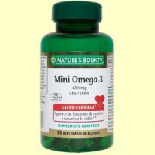 Mini Omega 3 450 mg EPA/DHA - 60 mini cápsulas blandas - Nature's Bounty