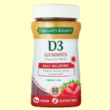 Vitamina D3 1000 UI - 60 gummies - Nature's Bounty
