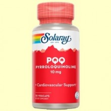 PQQ 10 mg - Antioxidante - 30 cápsulas - Solaray