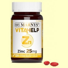 Vitahelp Zinc 25 mg - 120 cápsulas - Marnys