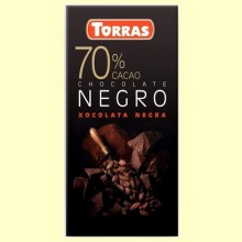 Chocolate Negro 70% Cacao - 80 gramos - Torras